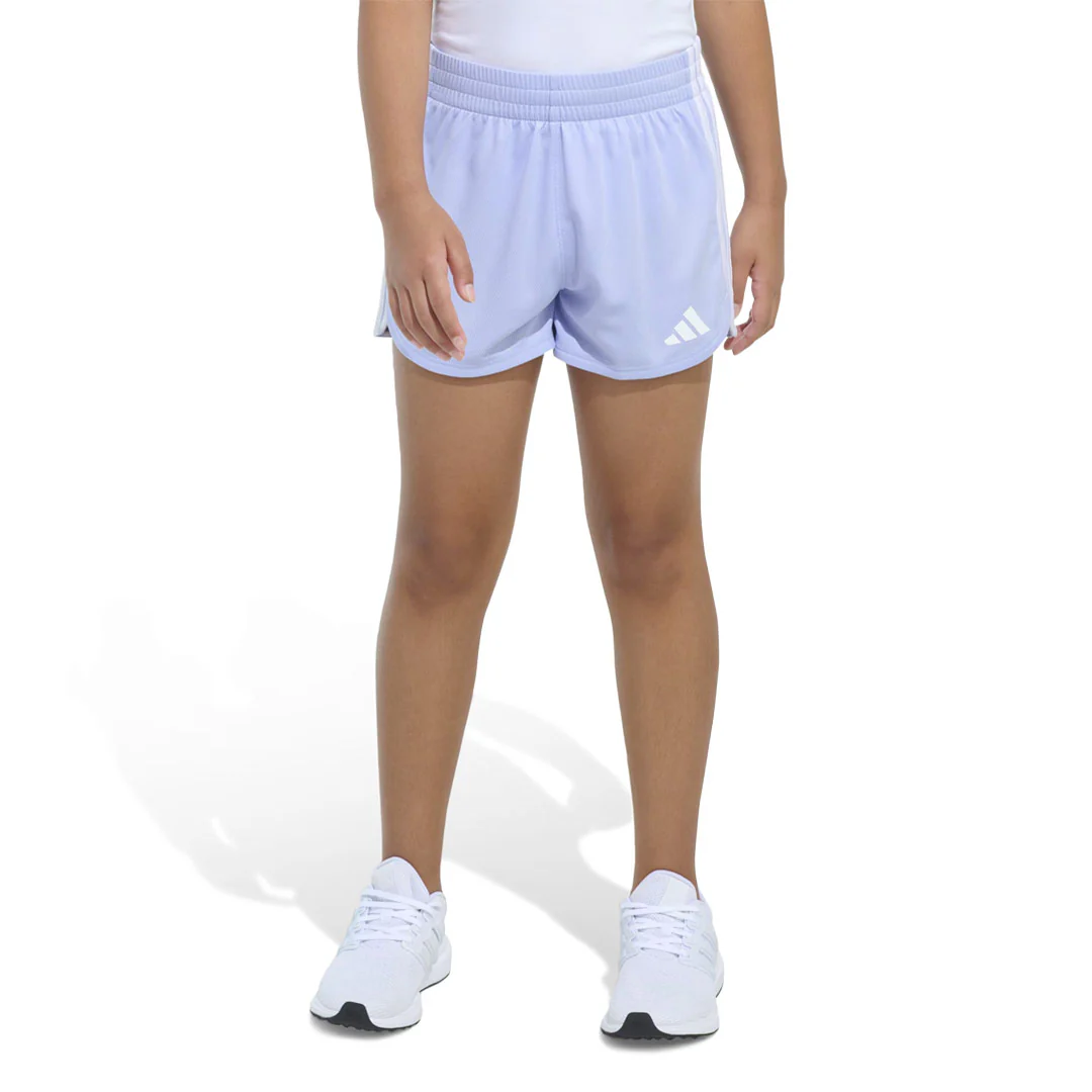 adidas - Girls' (Junior) 3-Stripes Mesh Pacer Shorts (JK0516) - Image 2