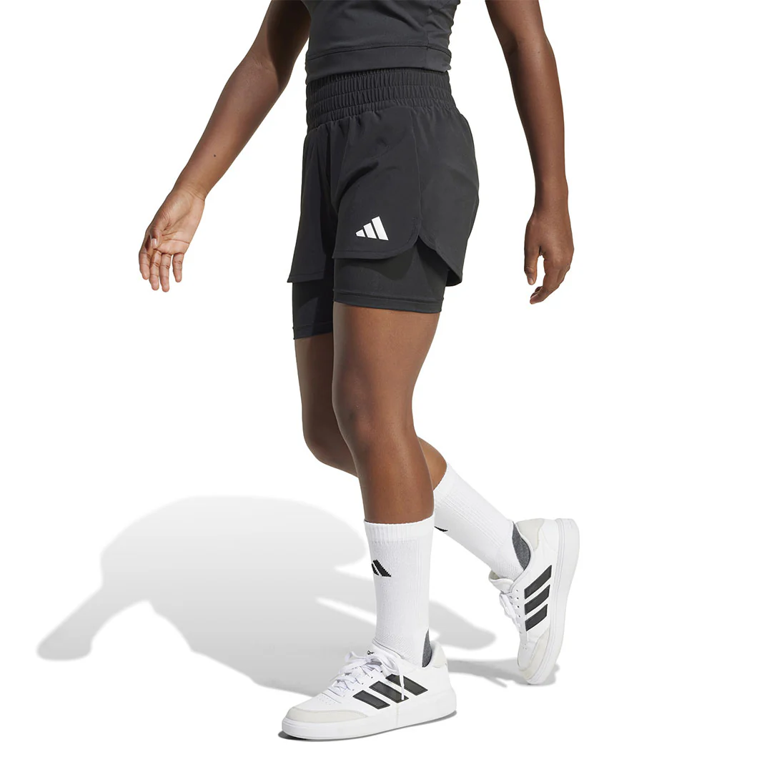 adidas - Girls' (Junior) All Sports Pacer NXT 2-In-1 Shorts (JJ0992) - Image 2