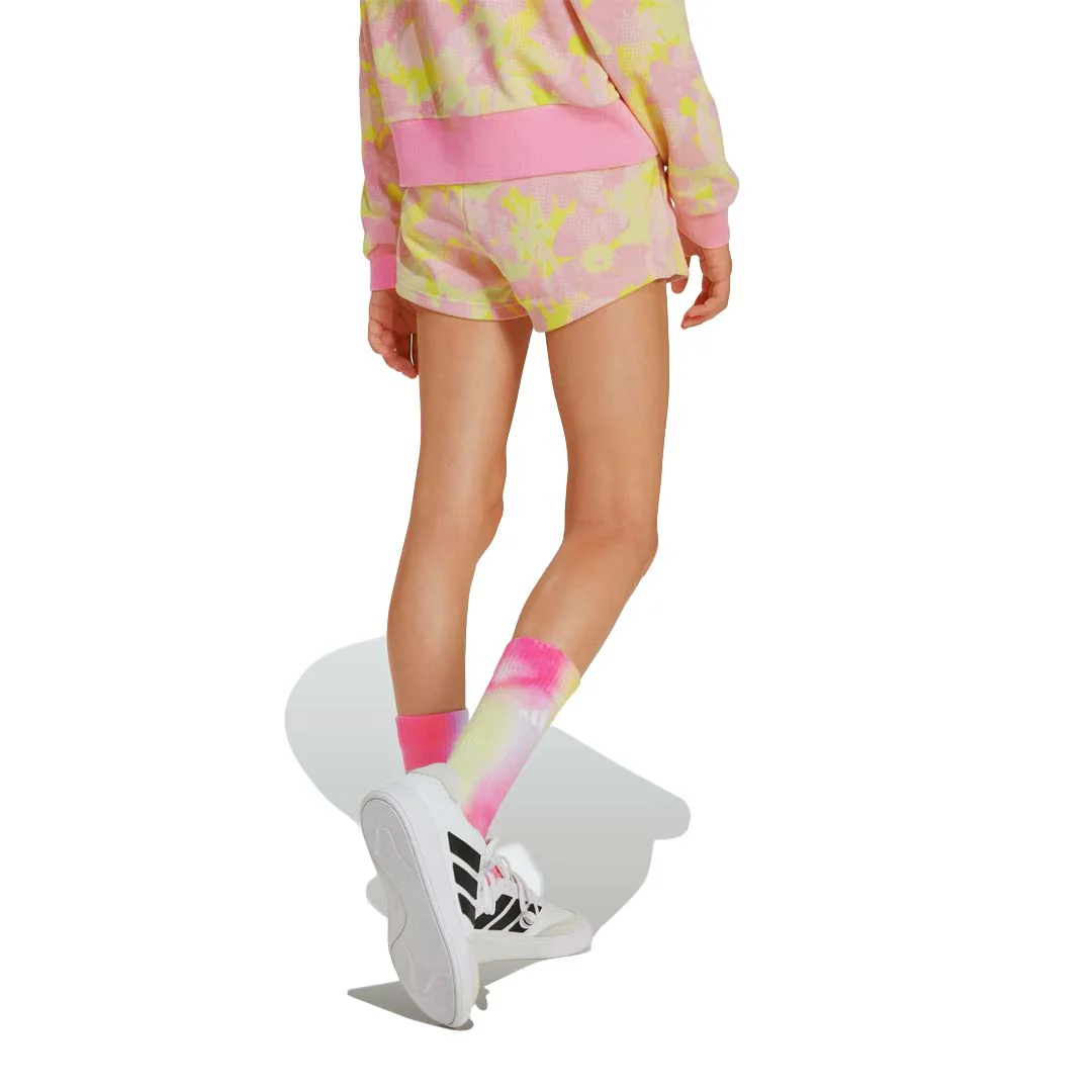 adidas - Girls' (Junior) Essentials Flower Shorts (JI6223) - Image 3