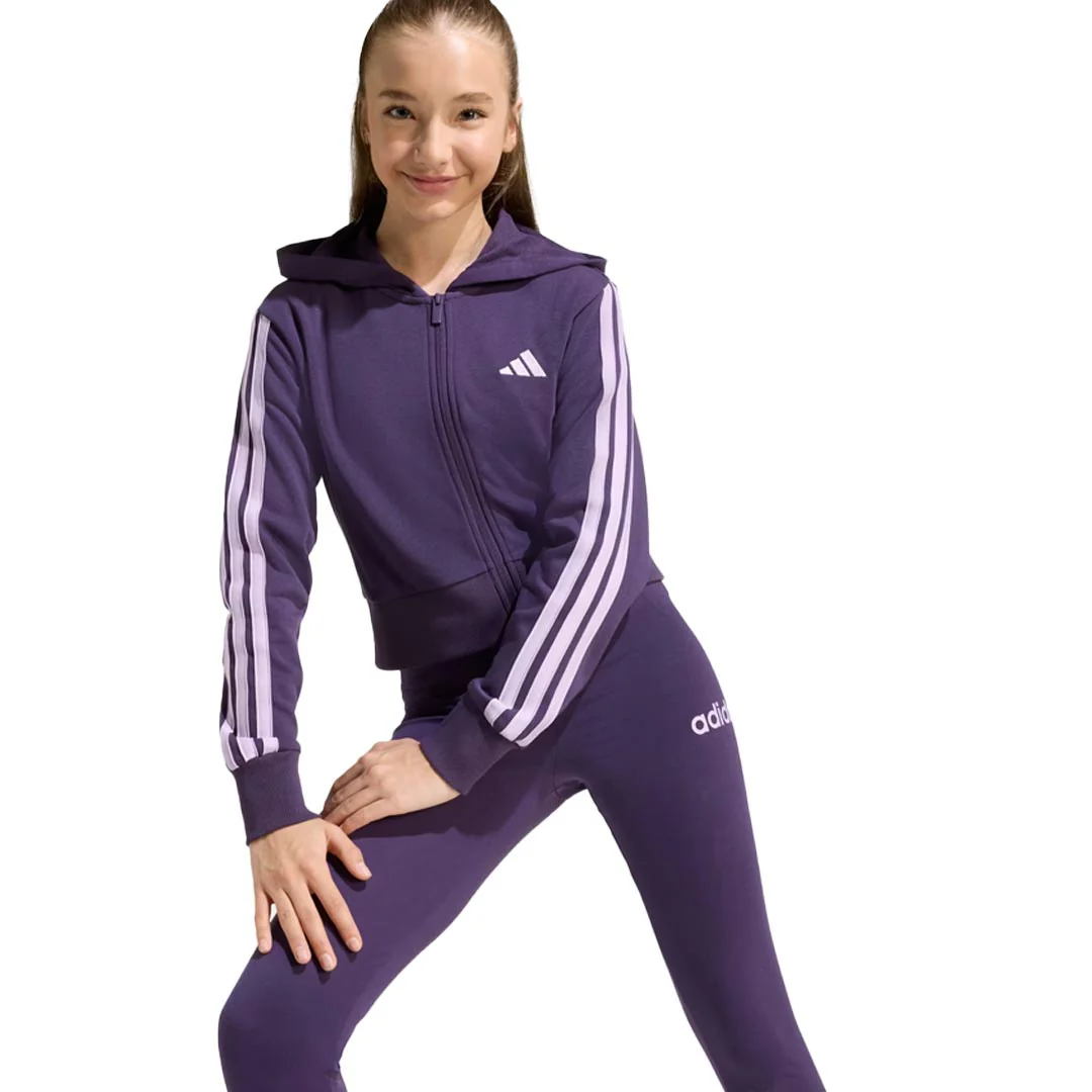adidas - Girls' (Junior) Essentials Full Zip Hoodie (JY4985) - Image 4