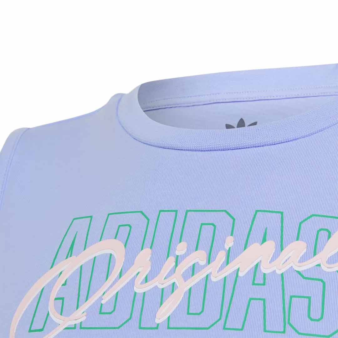 adidas - Girls' (Junior) Graphic Print Crop Tank Top (IB8459) - Image 3