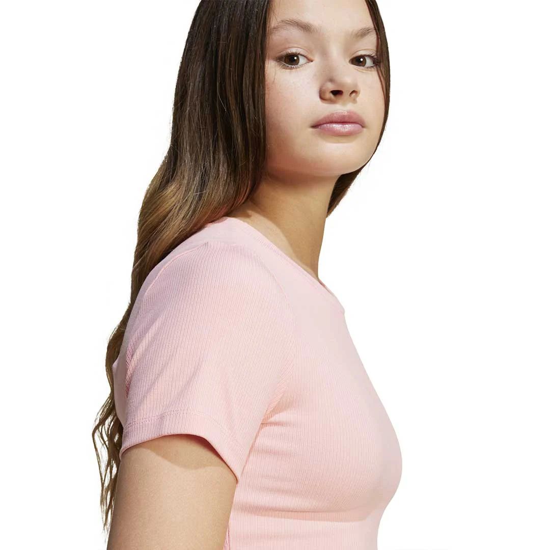 adidas - Girls' (Junior) Rib Crop T-Shirt (JC8441) - Image 5