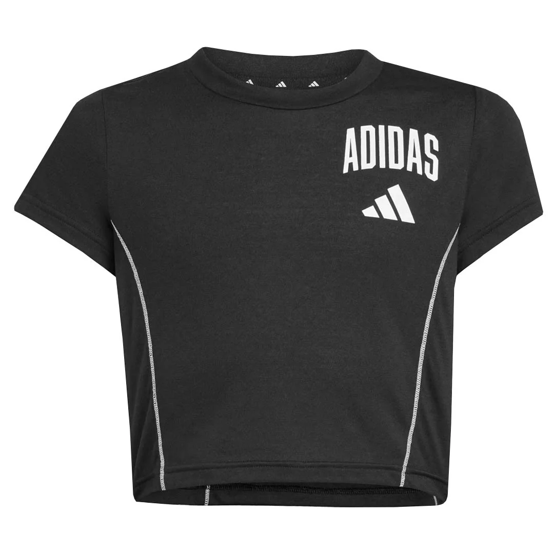 adidas - Girls' (Junior) Train Essentials Collegiate Print T-Shirt (JM3856)