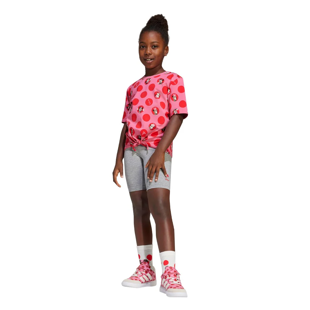 adidas - Girls' (Toddler & Junior) adidas x Disney Minnie Mouse T-Shirt Set (JF3646) - Image 2