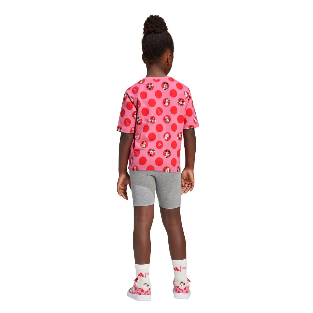 adidas - Girls' (Toddler & Junior) adidas x Disney Minnie Mouse T-Shirt Set (JF3646) - Image 3