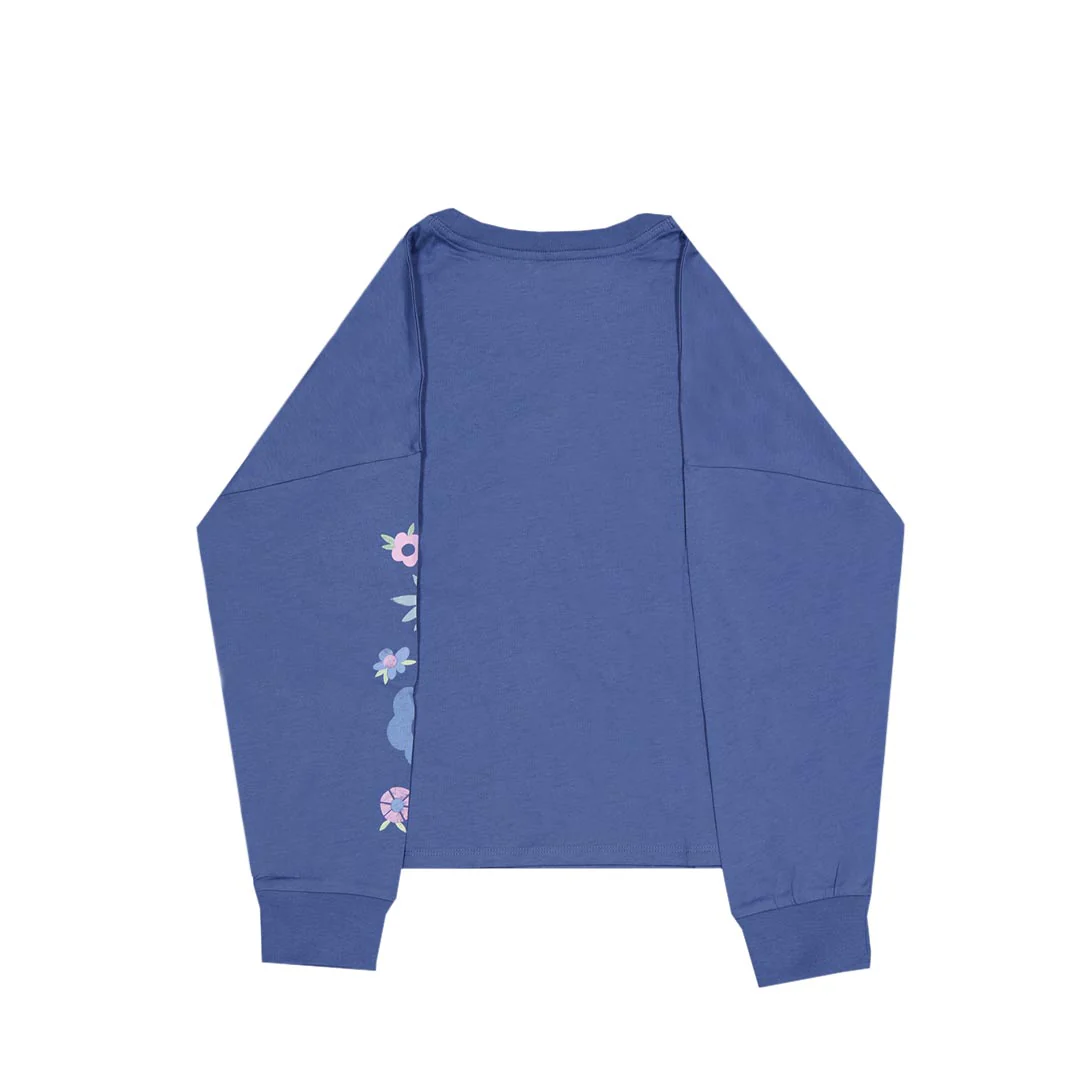 adidas - Girls' (Youth) Long Sleeve Waist Crew T-Shirt (IQ5971) - Image 2