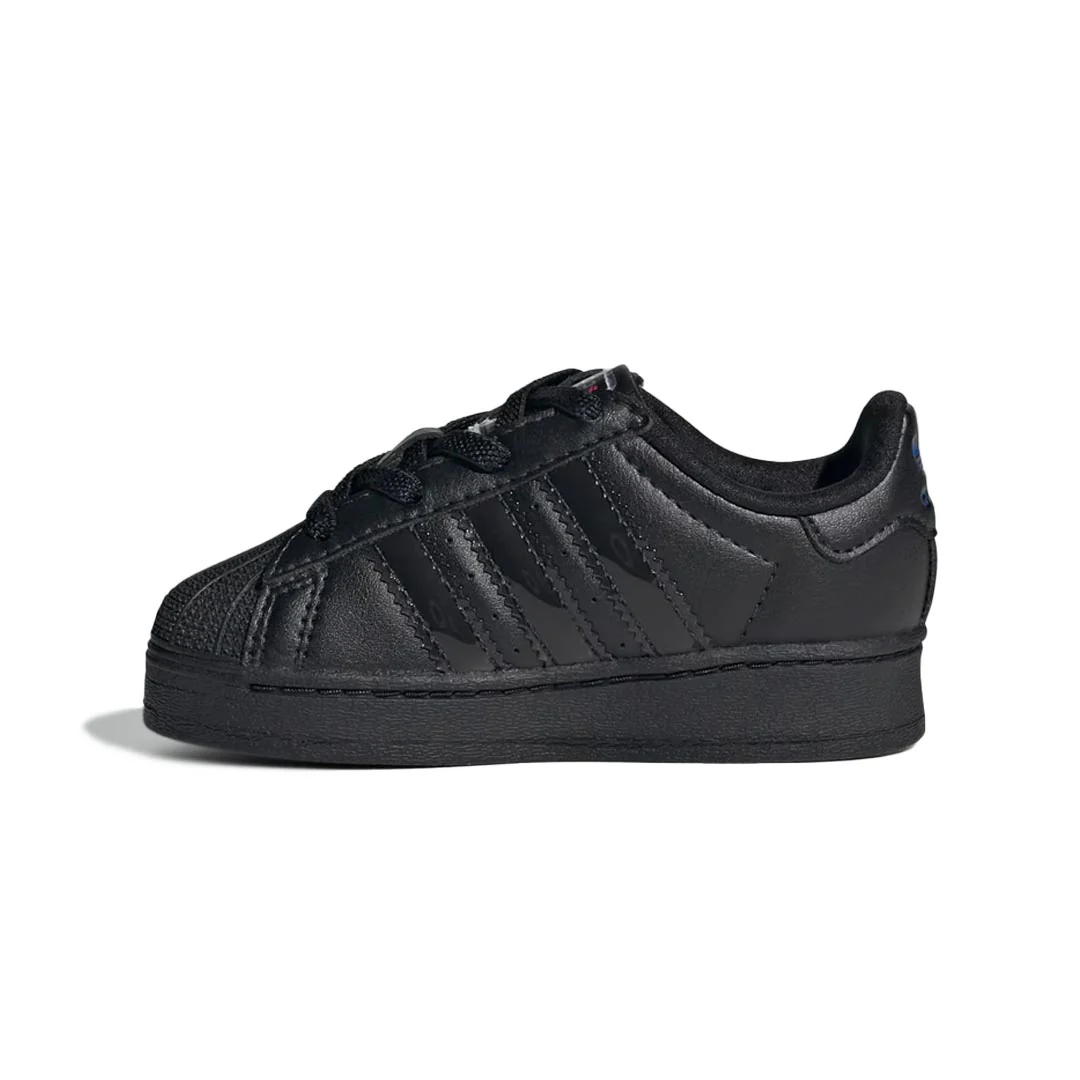 adidas - Kids' (Infant) Superstar LED Lights Comfort Closure Elastic Lace Shoes (JS1295) - Image 2