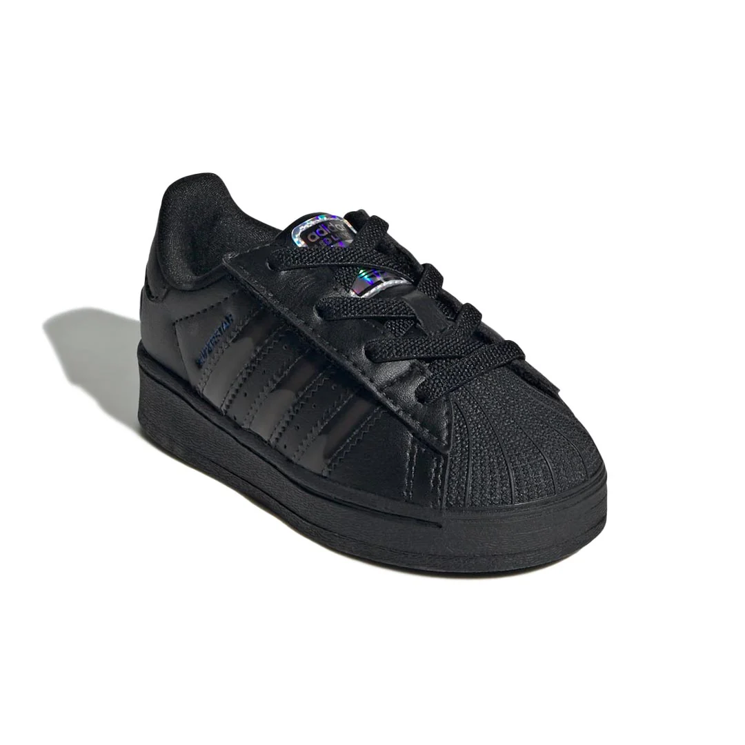 adidas - Kids' (Infant) Superstar LED Lights Comfort Closure Elastic Lace Shoes (JS1295) - Image 3
