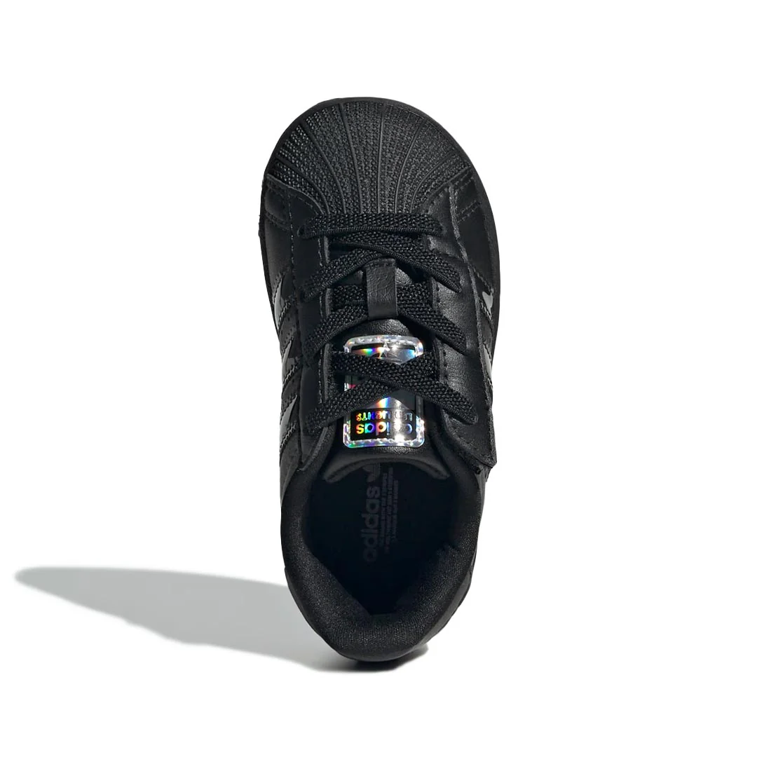 adidas - Kids' (Infant) Superstar LED Lights Comfort Closure Elastic Lace Shoes (JS1295) - Image 5