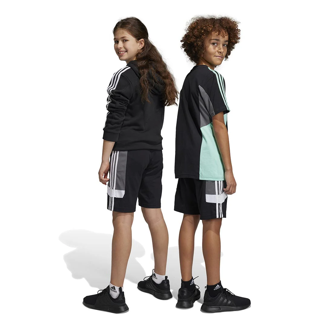 adidas - Kids' (Junior) 3-Stripes Shorts (HR6327) - Image 3