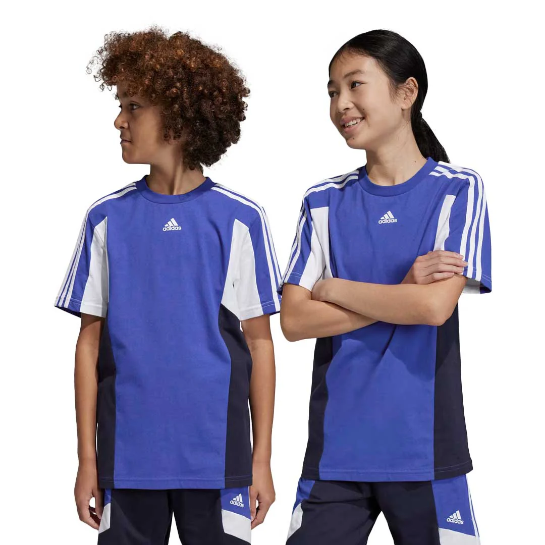 adidas - Kids' (Junior) Colorblock 3-Stripes T-Shirt (HR6361) - Image 2