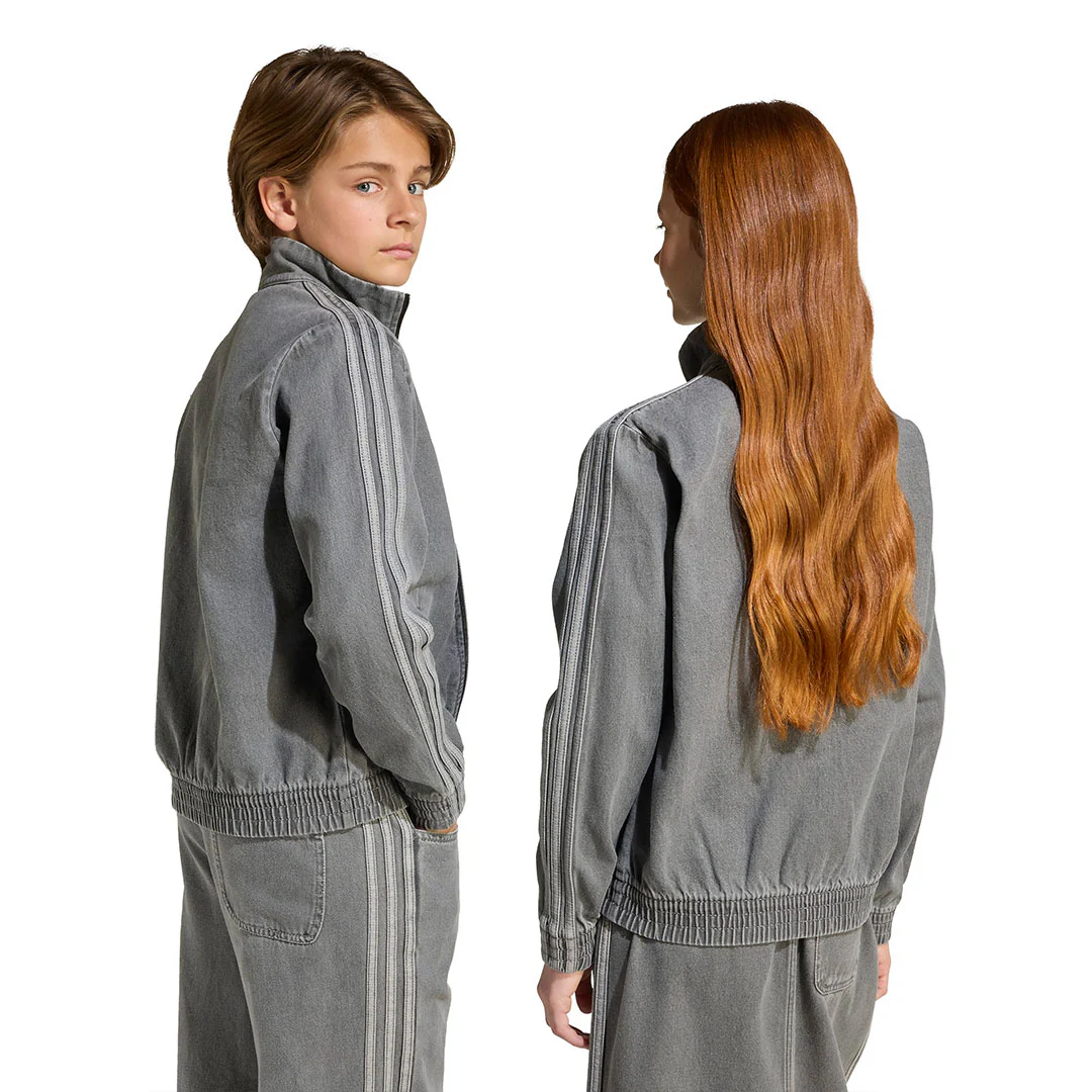 adidas - Kids' (Junior) Firebird Denim Track Jacket (JV7801) - Image 2