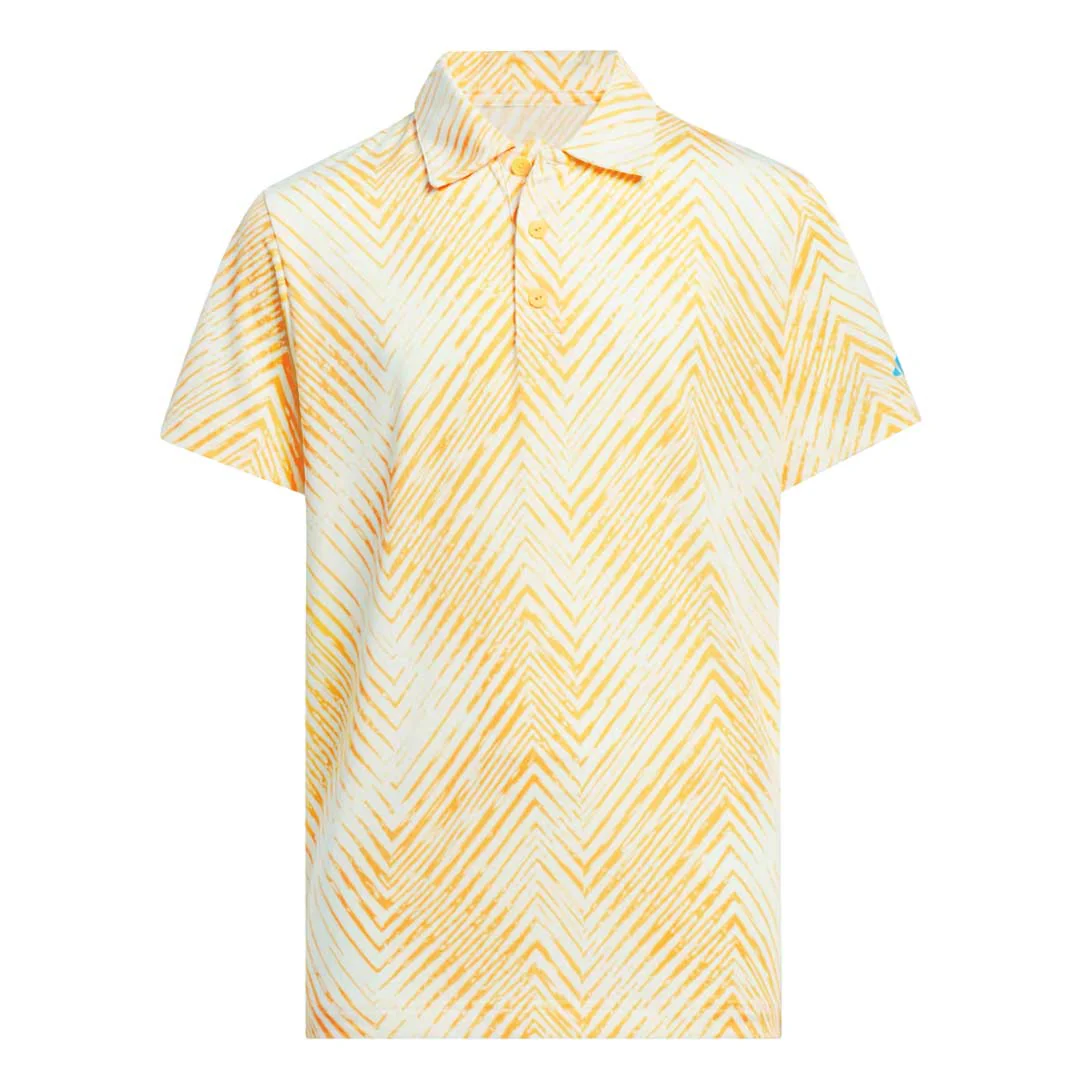 adidas - Kids' (Junior) Herringbone Scripted Polo (IU3501)