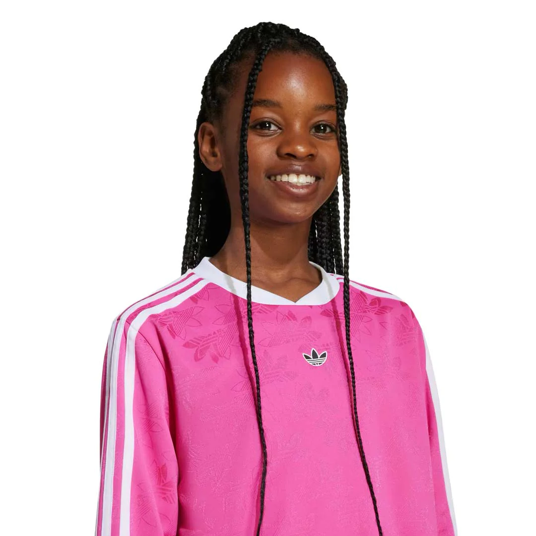 adidas - Kids' (Junior) Jaquard Long Sleeve Top (JW2845) - Image 4