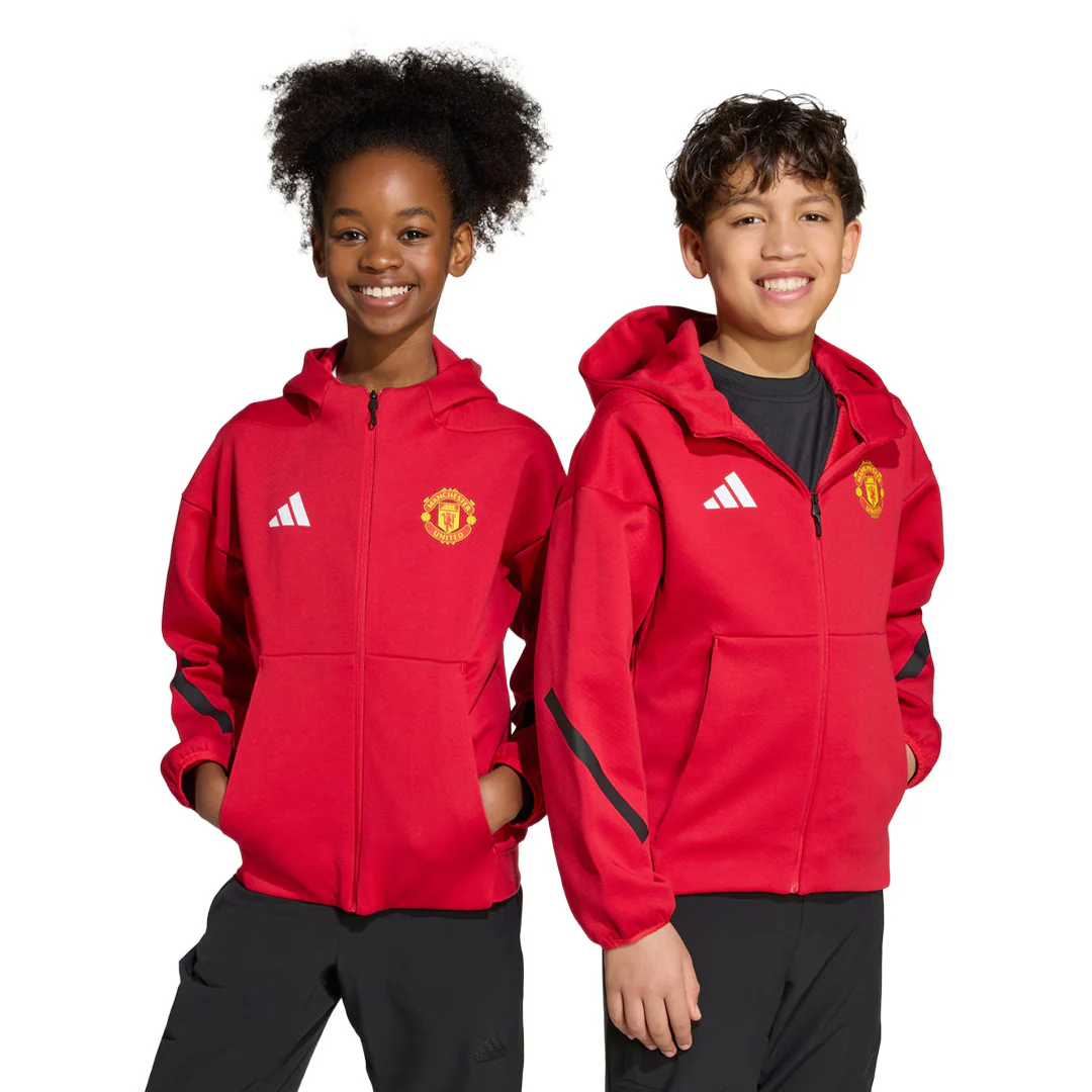 adidas - Kids' (Junior) Manchester United Z.N.E. Anthem Jacket (JN2899) - Image 2