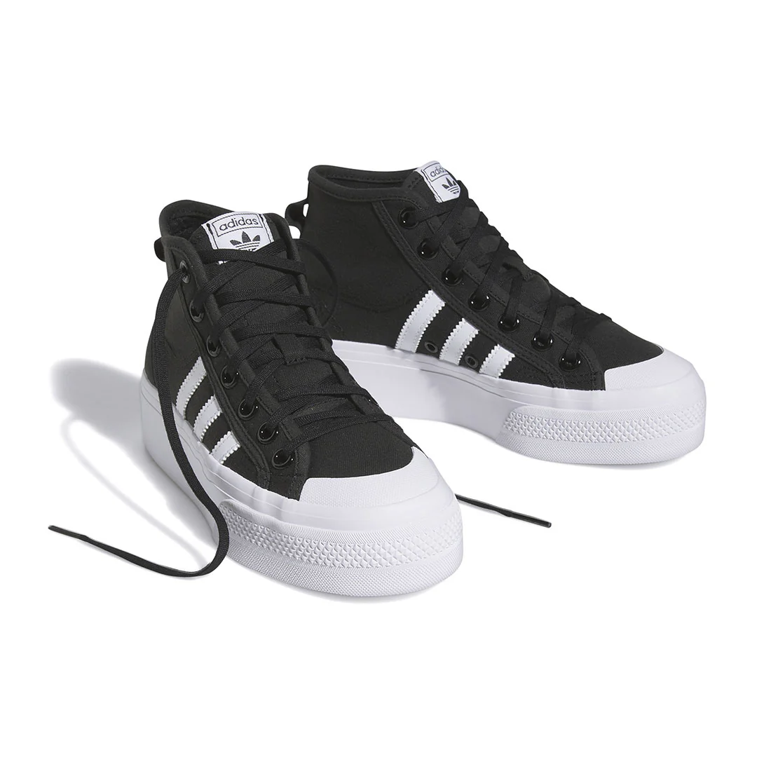 adidas - Kids' (Junior) Nizza Platform Mid Shoes (IG7833) - Image 3