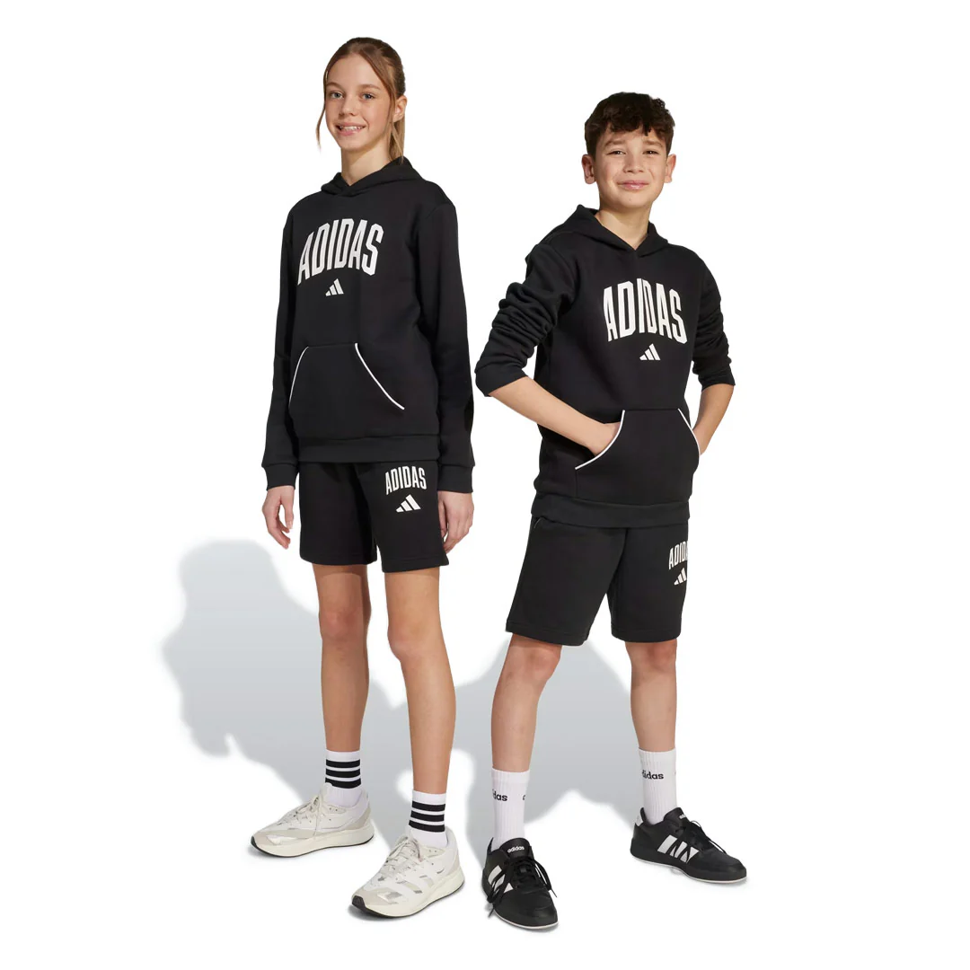 adidas - Kids' (Junior) Seasonals Essentials Collegiate Typography Shorts (JM1537) - Image 2