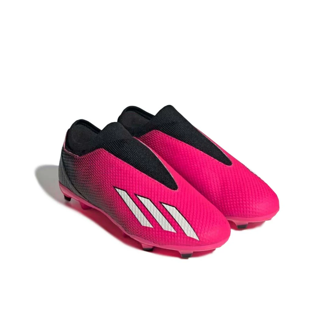adidas - Kids' (Junior) X Speedportal.3 Laceless Firm Ground Soccer Cleats (GZ5061) - Image 3