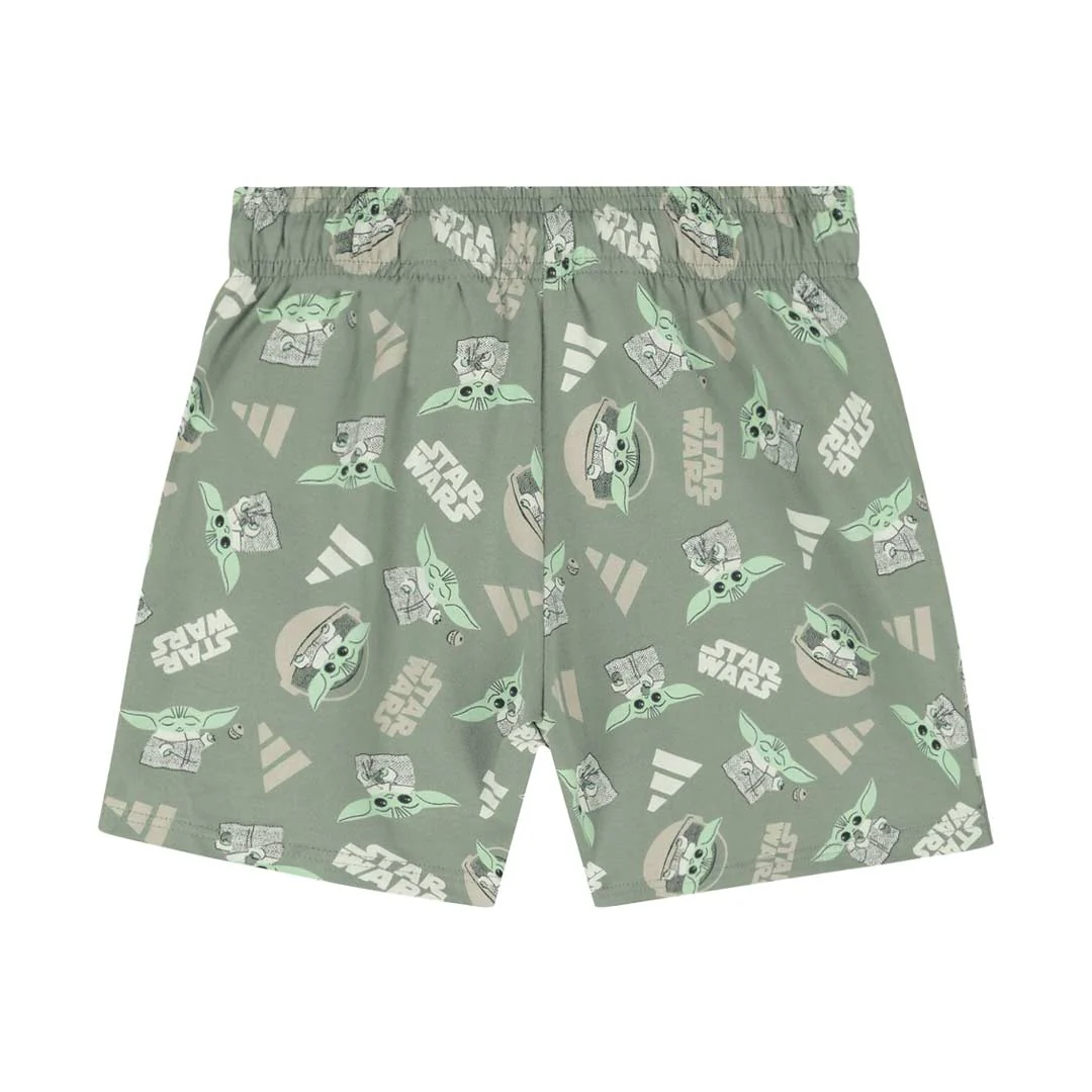 adidas - Kids' (Toddler & Junior) adidas x Disney Star Wars Mandalorian Shorts & T-Shirt Set (JF3648) - Image 3