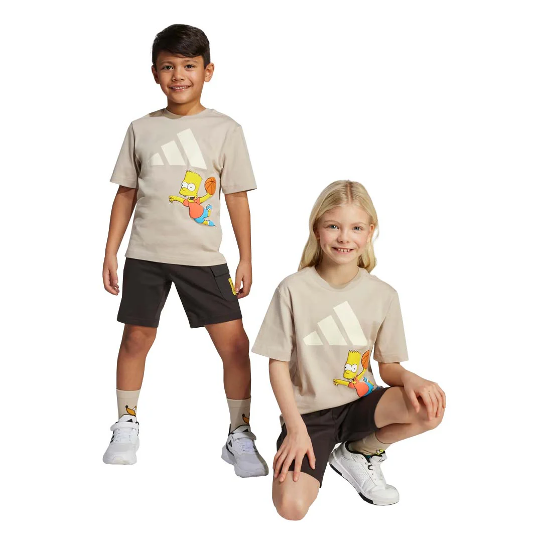 adidas - Kids' (Toddler & Junior) adidas x The Simpsons T-Shirt & Short Set (JL9196) - Image 2