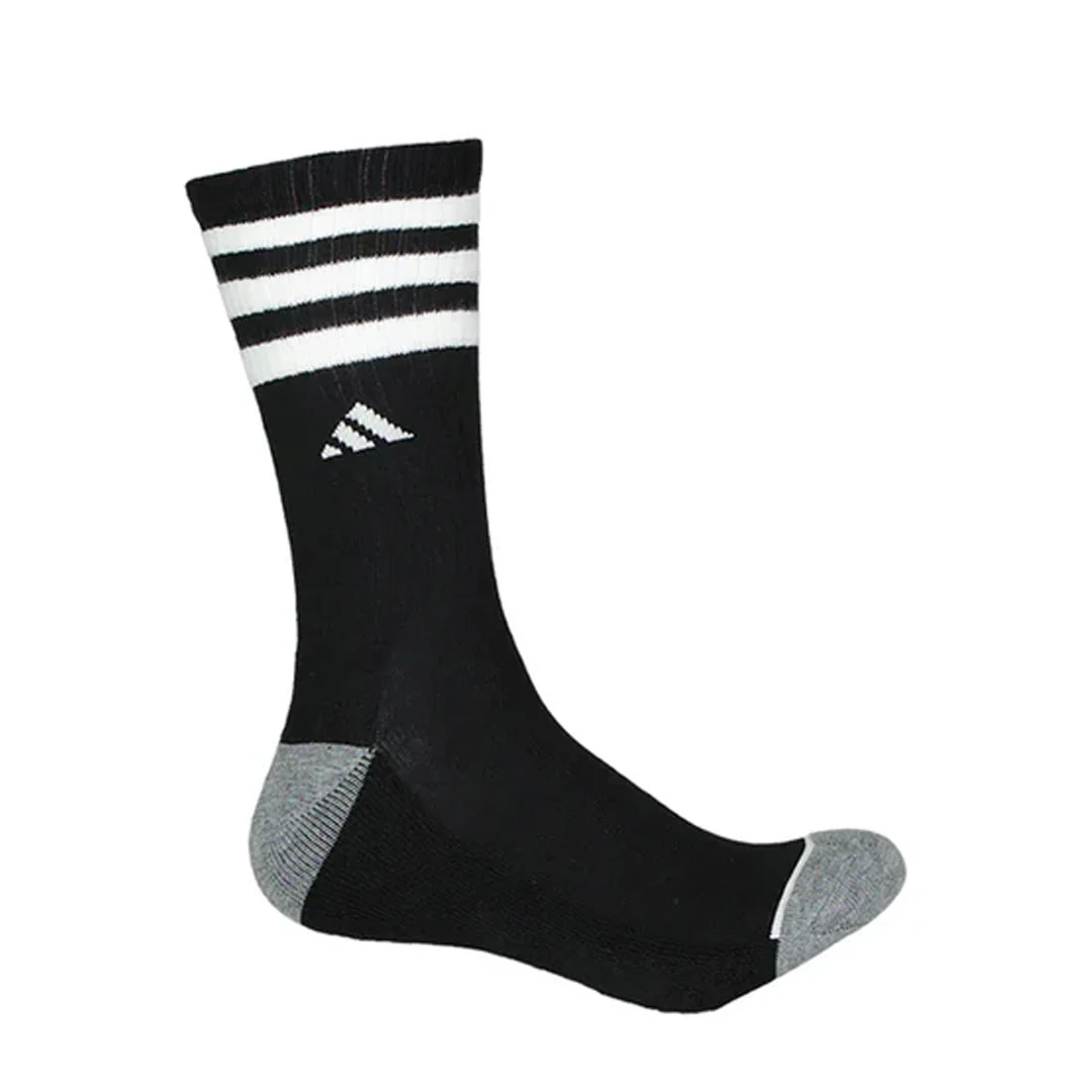 adidas - Men's 3 Stripe Cushioned 6 Pack Crew Socks (GB7952) - Image 2