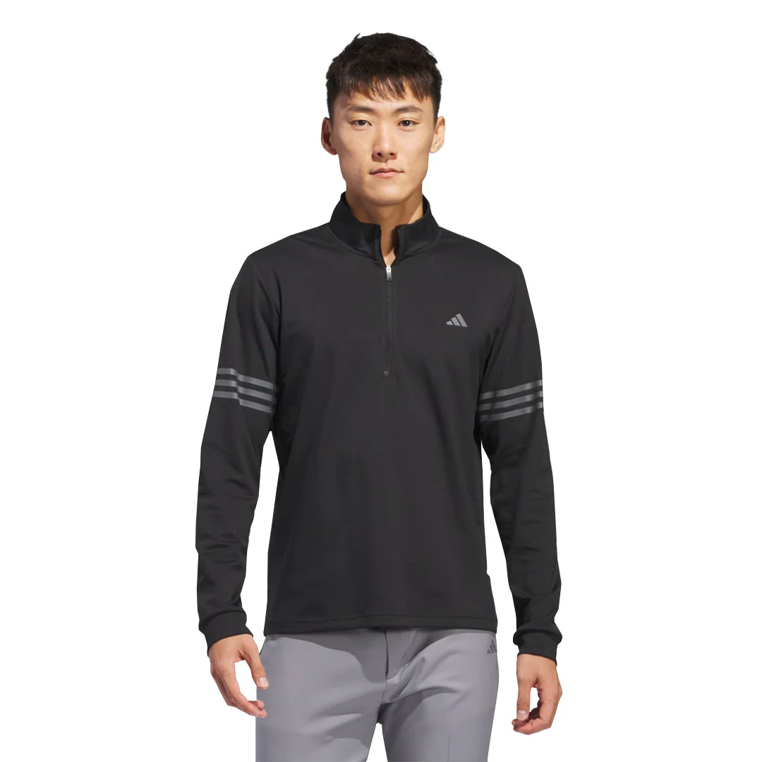 adidas - Men's Adi 3-Stripes 1/2 Zip Pullover Sweater (IS7132) - Image 2