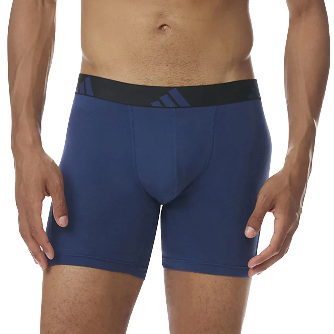adidas - Men's Active Flex 3 Pack Cotton Boxer Brief (JK3964) - Image 3
