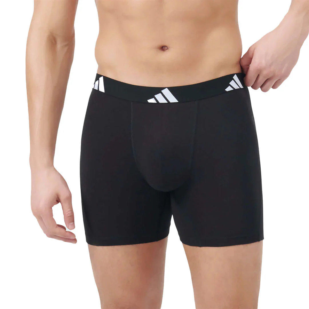 adidas - Men's Active Flex 3 Pack Cotton Boxer Brief (JK3967) - Image 3