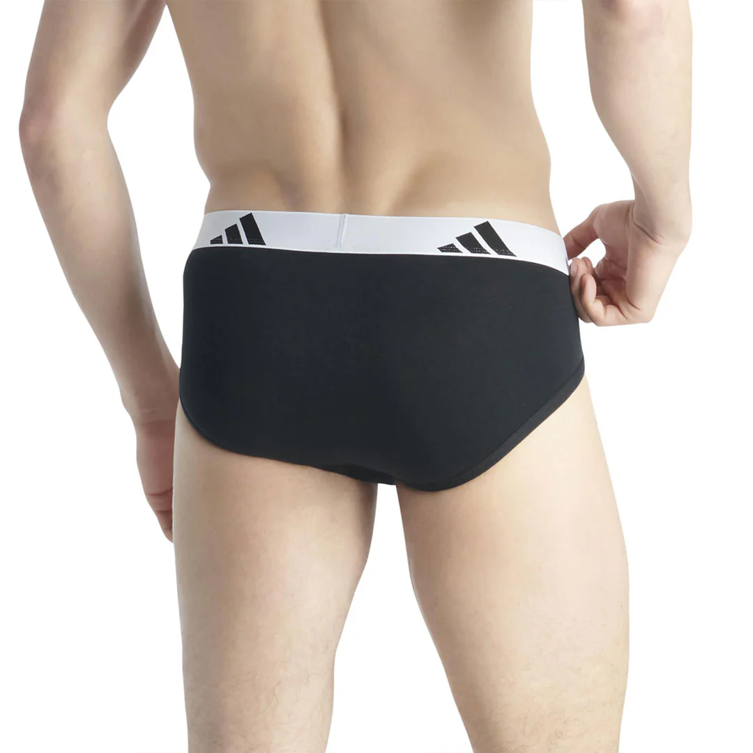 adidas - Men's Active Flex 3 Pack Cotton Brief (JK3937) - Image 4