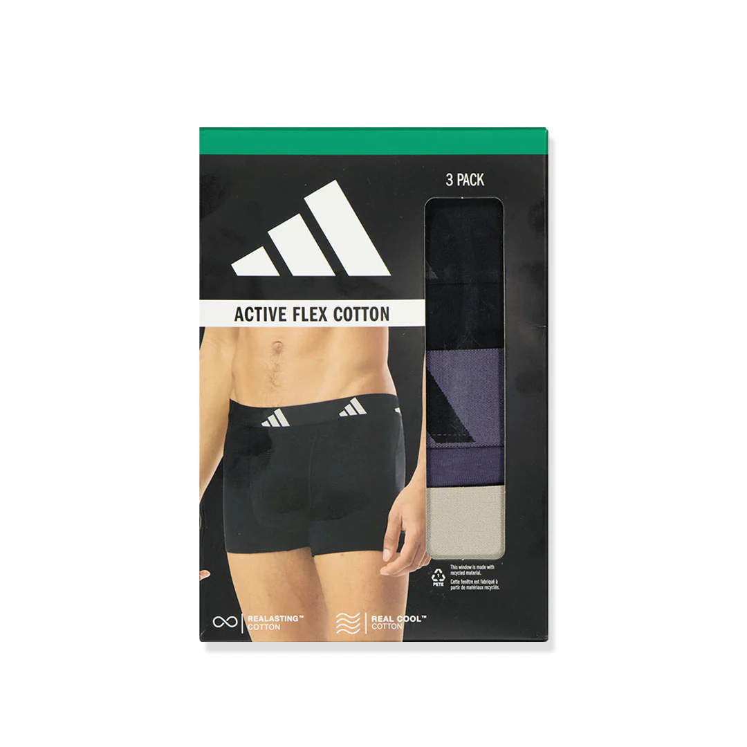 adidas - Men's Active Flex Trunk 3 Pack Trunk (JL3392) - Image 2