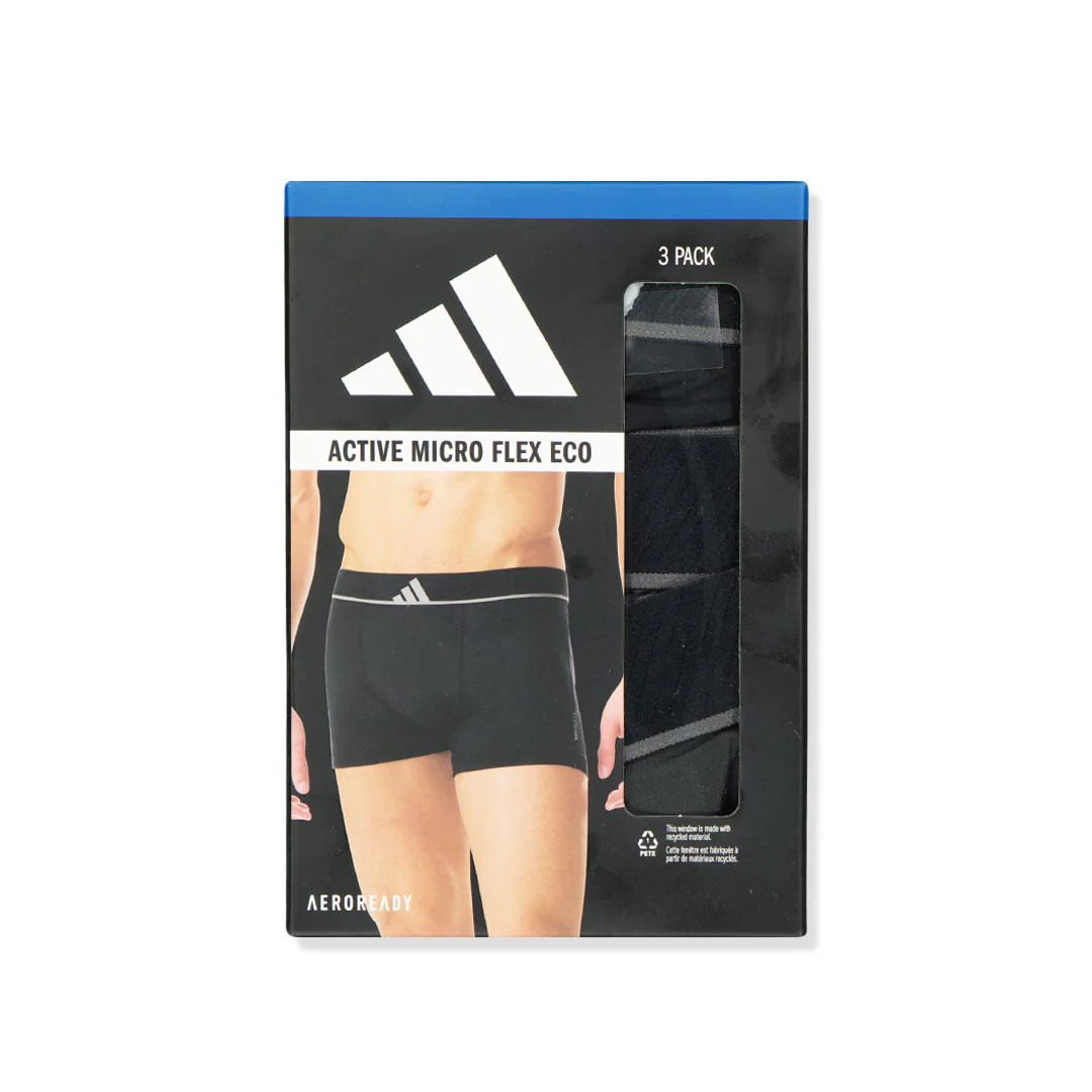 adidas - Men's Active Micro Flex 3 Pack Eco Trunk Brief (JK4008) - Image 2
