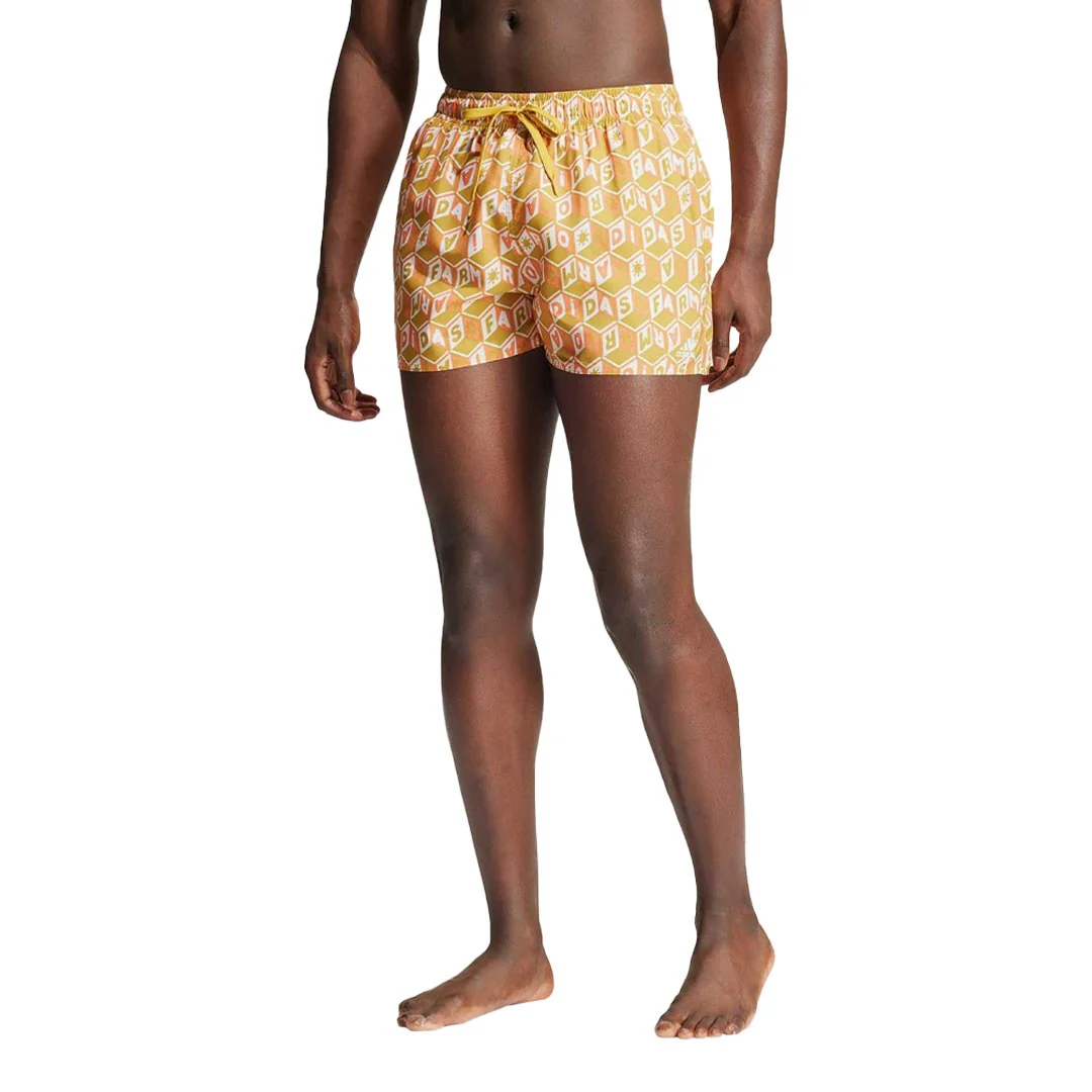 adidas - Men's adidas x Farm Rio 3-Stripes Swim Shorts (IR6199) - Image 2