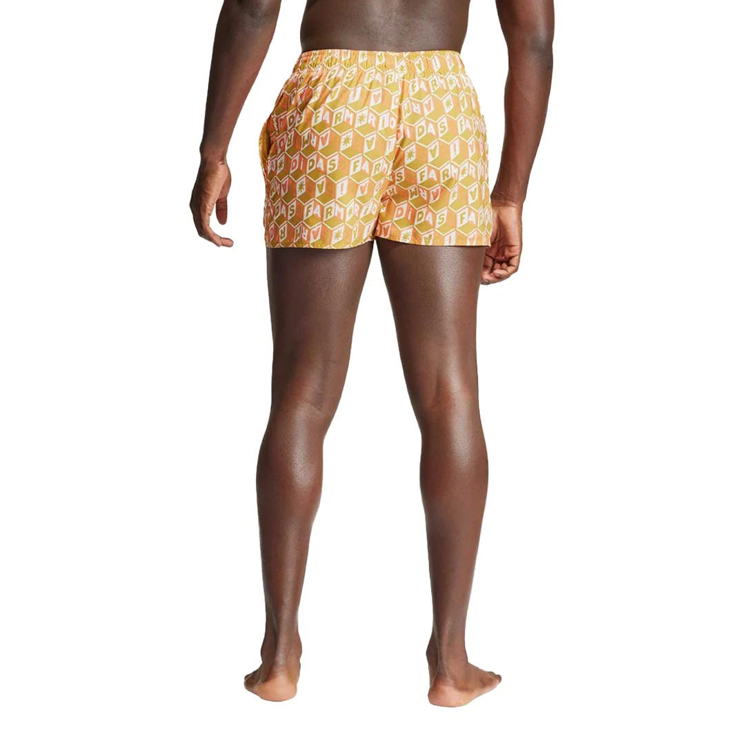 adidas - Men's adidas x Farm Rio 3-Stripes Swim Shorts (IR6199) - Image 3