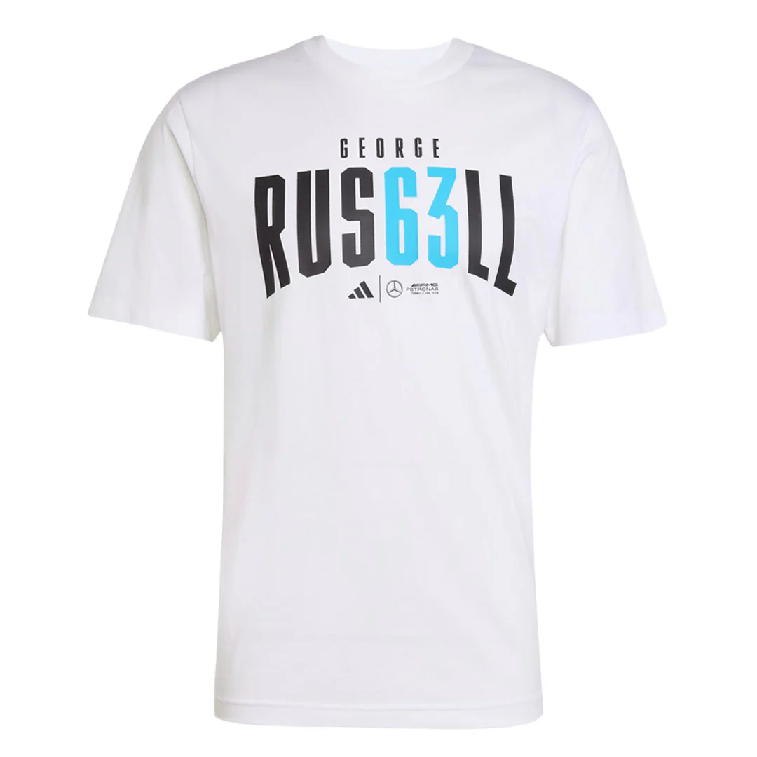 adidas - Men's adidas x Mercedes - AMG Petronas Formula One Team George Russell T-Shirt (JZ8906)