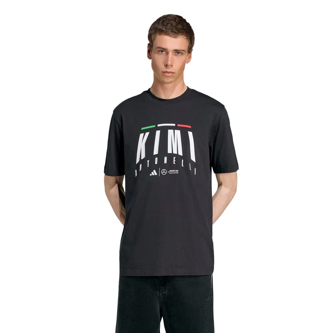 adidas - Men's adidas x Mercedes - AMG Petronas Formula One Team Kimi Antonelli T-Shirt (JZ8910) - Image 2