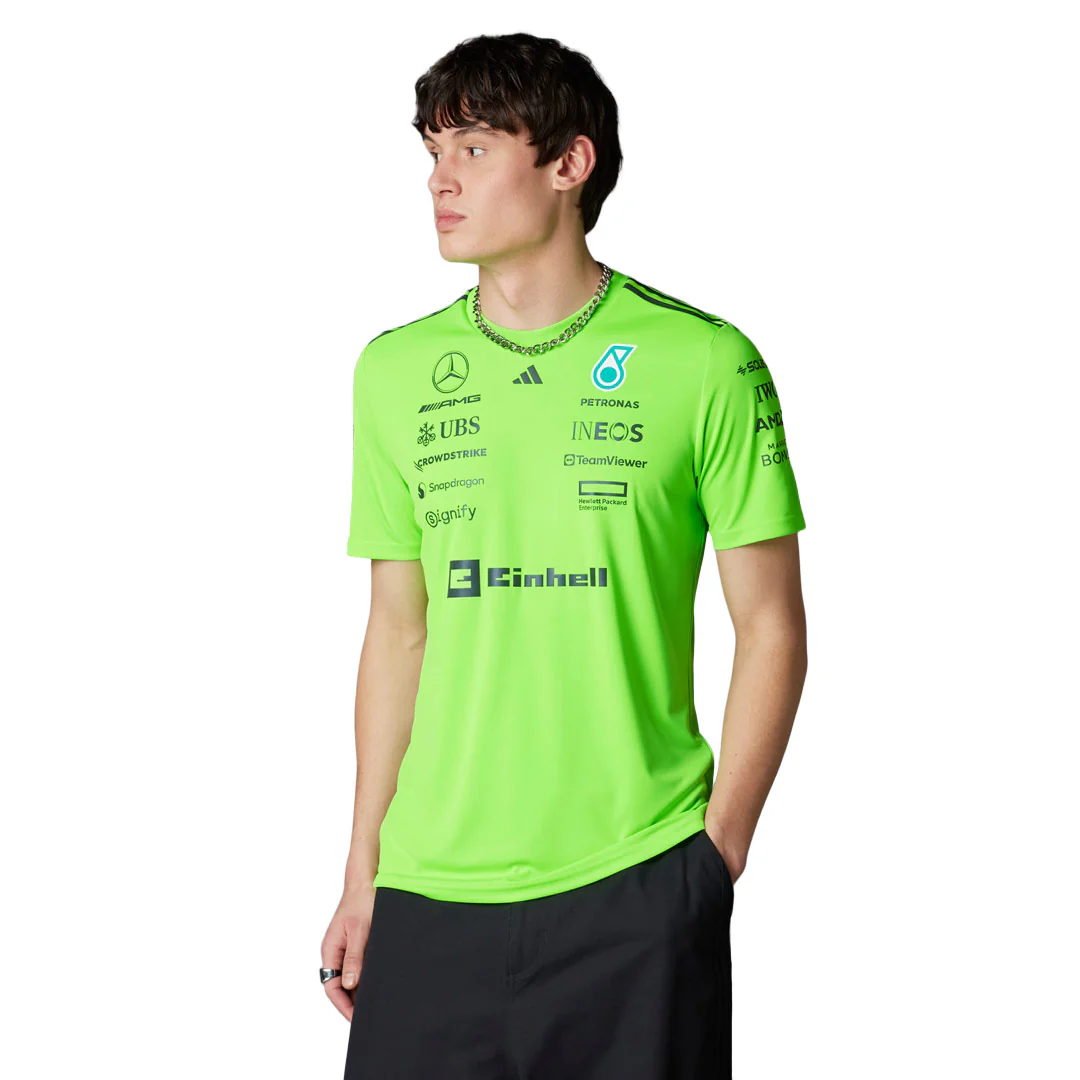 adidas - Men's adidas x Mercedes - AMG Petronas Formula One Team Set Up T-Shirt (JZ7402) - Image 2