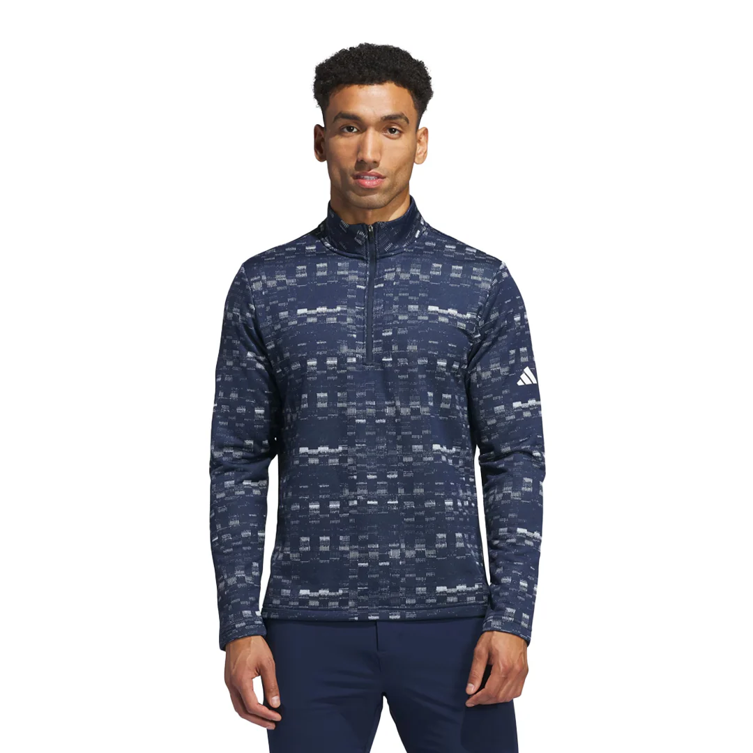 adidas - Men's Core Printed 1/4 Zip Pullover Sweatshirt (IX2009) - Image 2