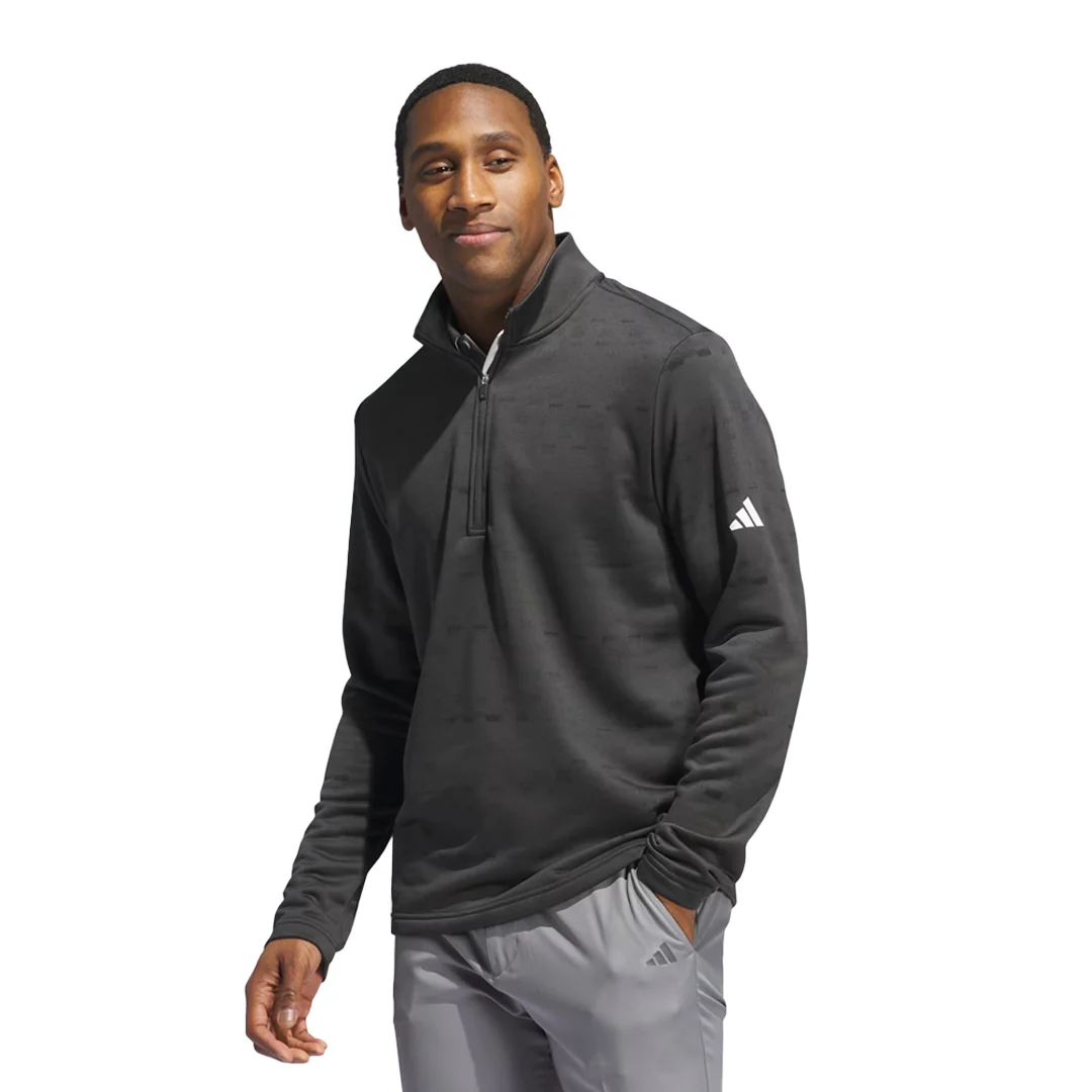 adidas - Men's Core Printed 1/4 Zip Pullover Sweatshirt (IX4323) - Image 2
