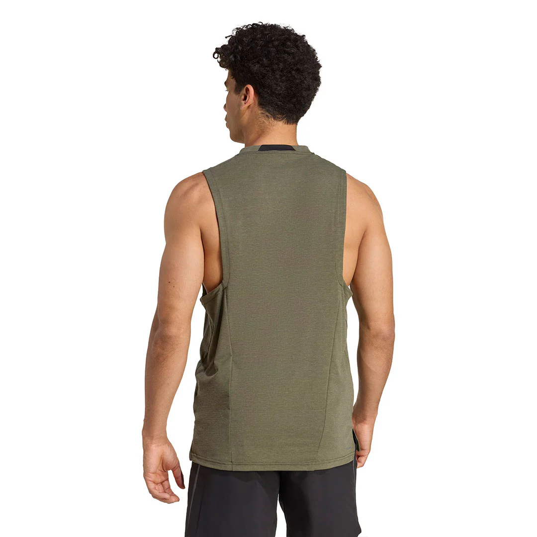 adidas - Men's Designed-For-Training 3-Stripes Tank Top (JX5689) - Image 3