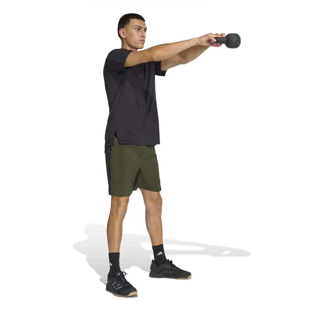 adidas - Men's Essentials Training 3-Stripes Woven Shorts (JX2720-7IN) - Image 4