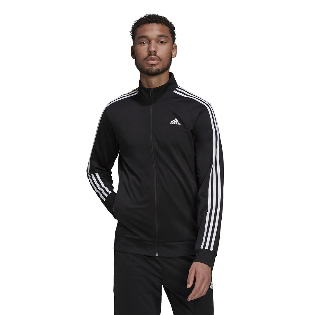 adidas - Men's Essentials Warmup 3 Stripes Track Jacket (H46099) - Image 2