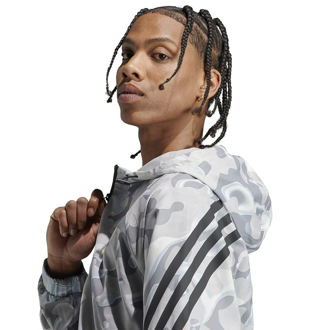 adidas - Men's Future Icons All Over Print Full Zip Hoodie (IB6124) - Image 4