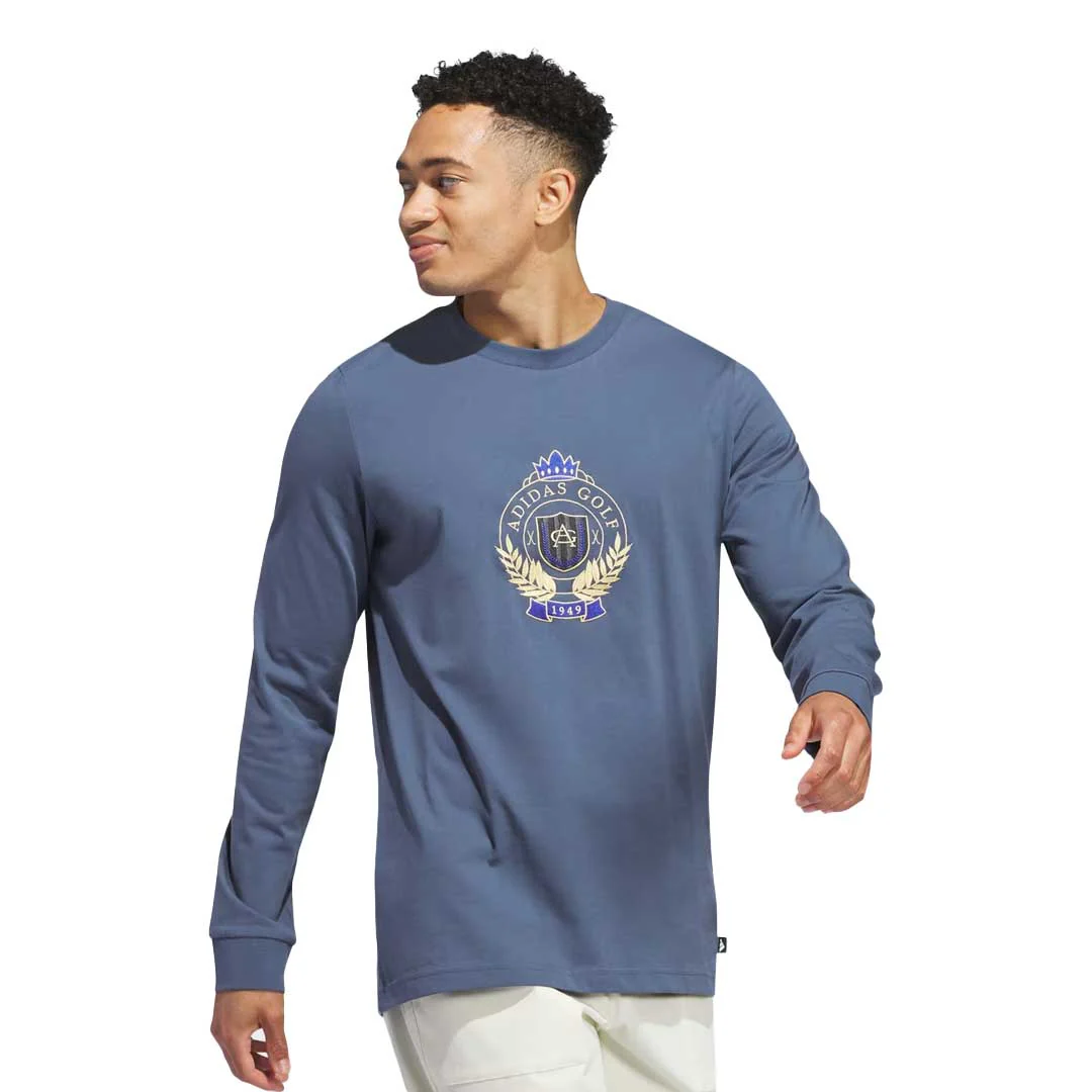 adidas - Men's Go-To Crest Graphic Long Sleeve T-Shirt (IN6349) - Image 3