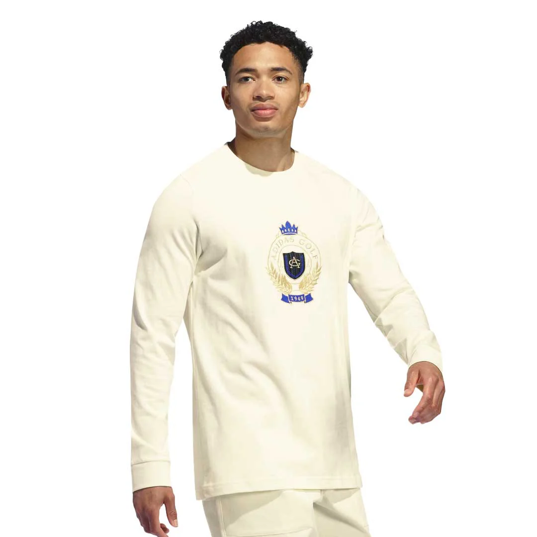 adidas - Men's Go-To Crest Graphic Long Sleeve T-Shirt (IS3272) - Image 3