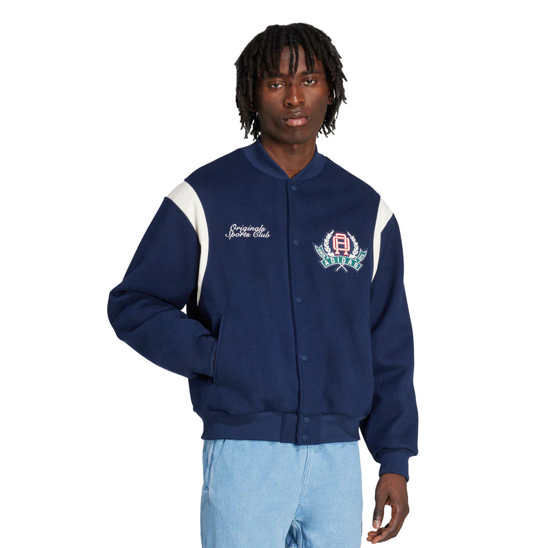 adidas - Men's Graphic College Varsity Loose Bomber Jacket (JX8181) - Image 2