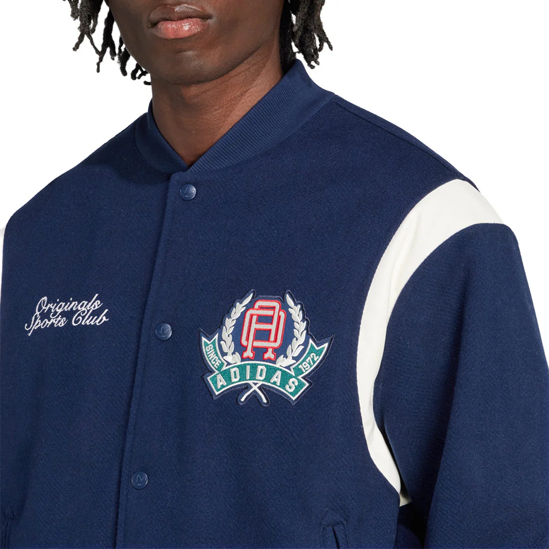 adidas - Men's Graphic College Varsity Loose Bomber Jacket (JX8181) - Image 5