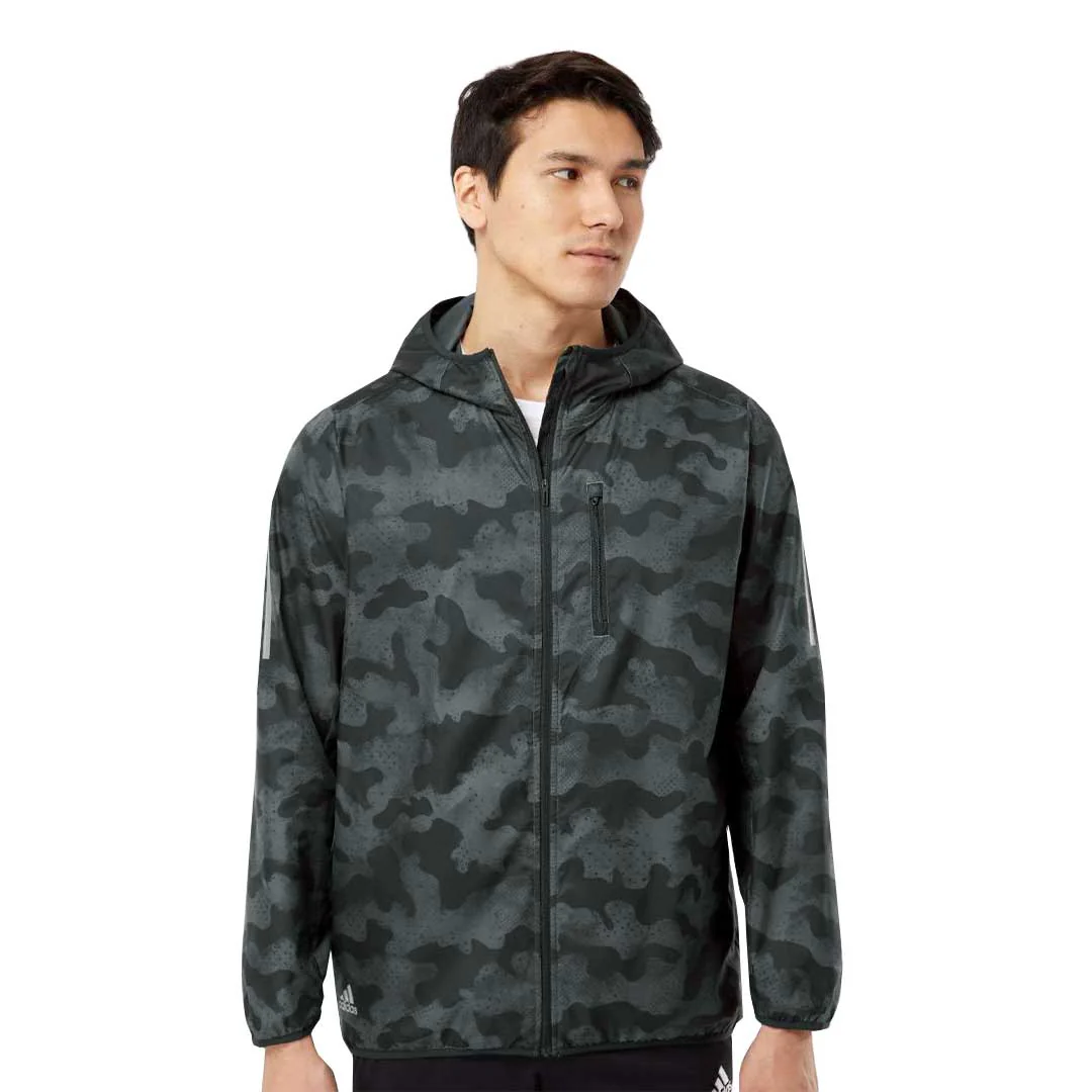 adidas - Men's Hooded Full Zip Windbreaker Jacket (GR4463) - Image 2
