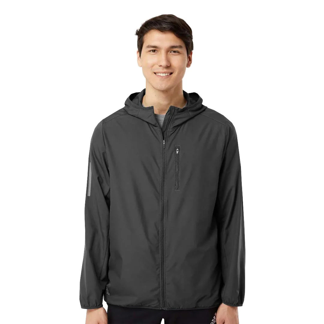 adidas - Men's Hooded Full Zip Windbreaker Jacket (GR4465) - Image 2