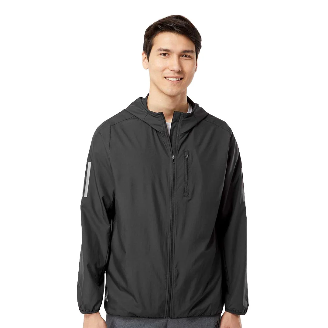 adidas - Men's Hooded Full Zip Windbreaker Jacket (GR4466) - Image 2
