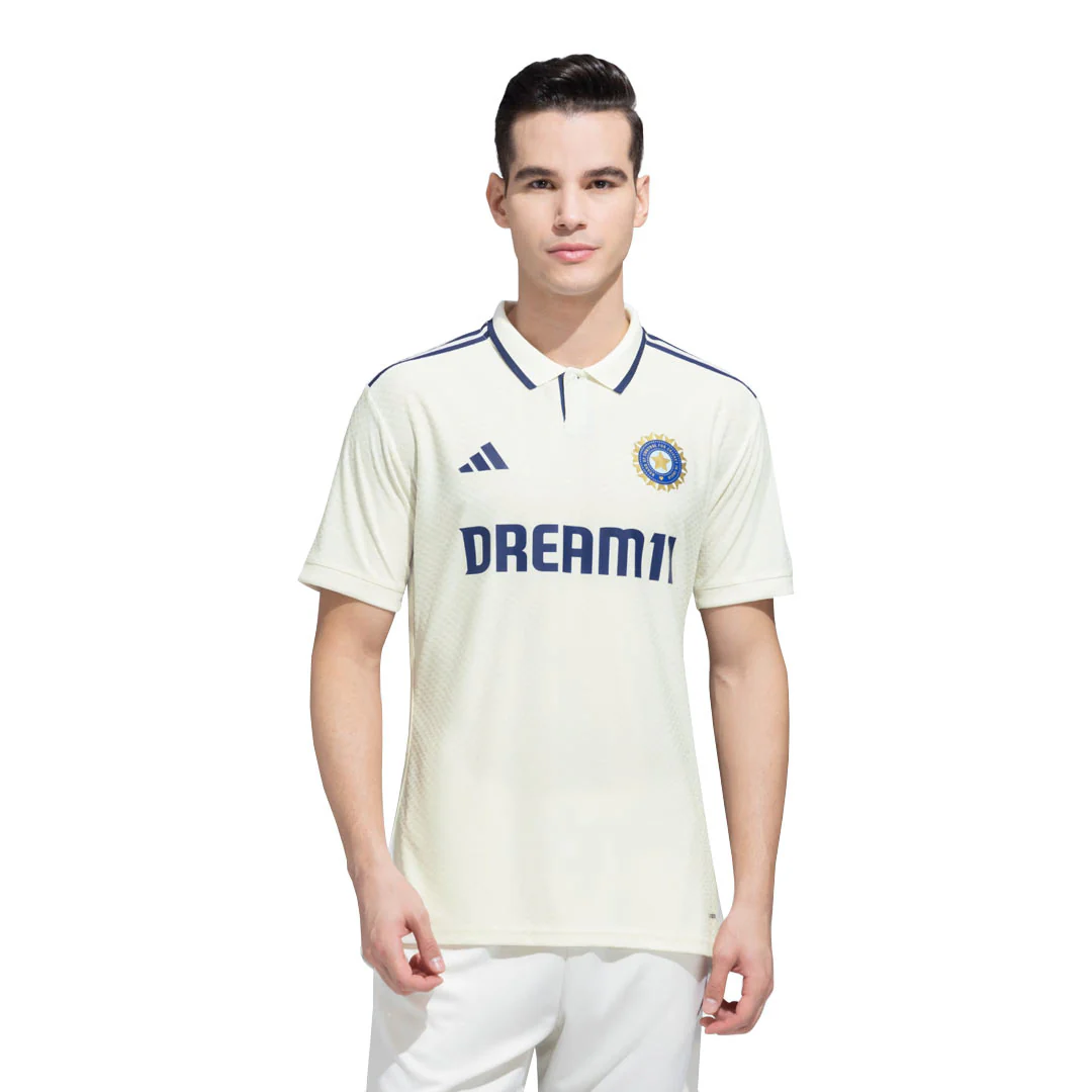 adidas - Men's India Cricket Test Match Jersey (KF2527) - Image 2